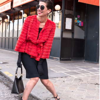 Picture of the blogger marquisparis wearing Varadi shoes